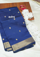 Navy blue - Thendral - Soft Kanchi semi silk - celebrity hit